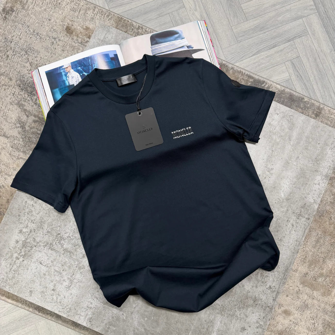 MNCLR SPLIT LOGO TSHIRT - NAVY