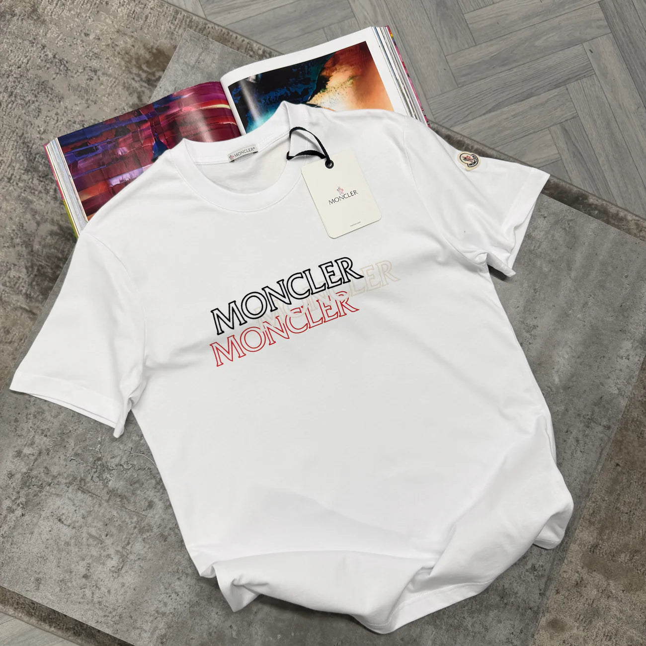 MNCLR TRICOLOR LOGO - WHITE