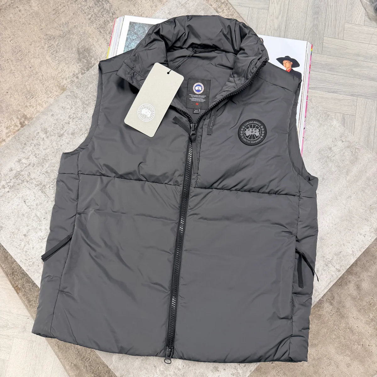 CG LODGE BLACK BADGE GILET - ANTHRACITE