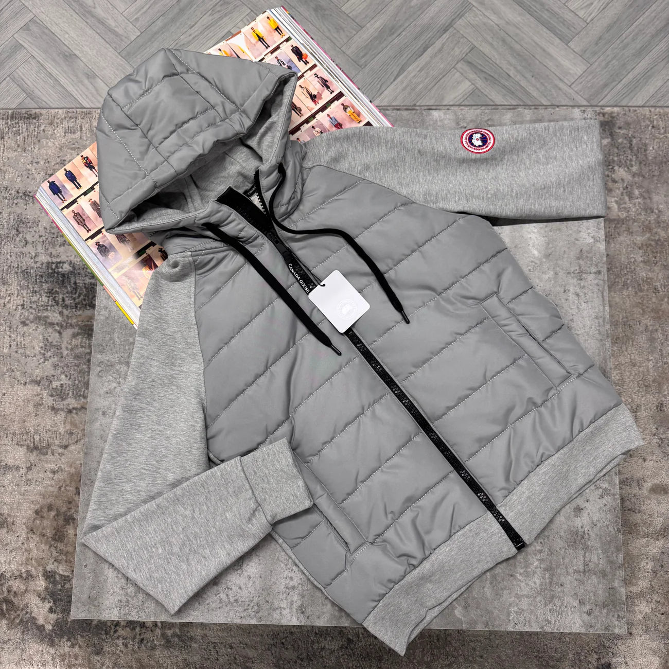 CG HYBRIDGE HURON HOODED ZIP JACKET - GREY