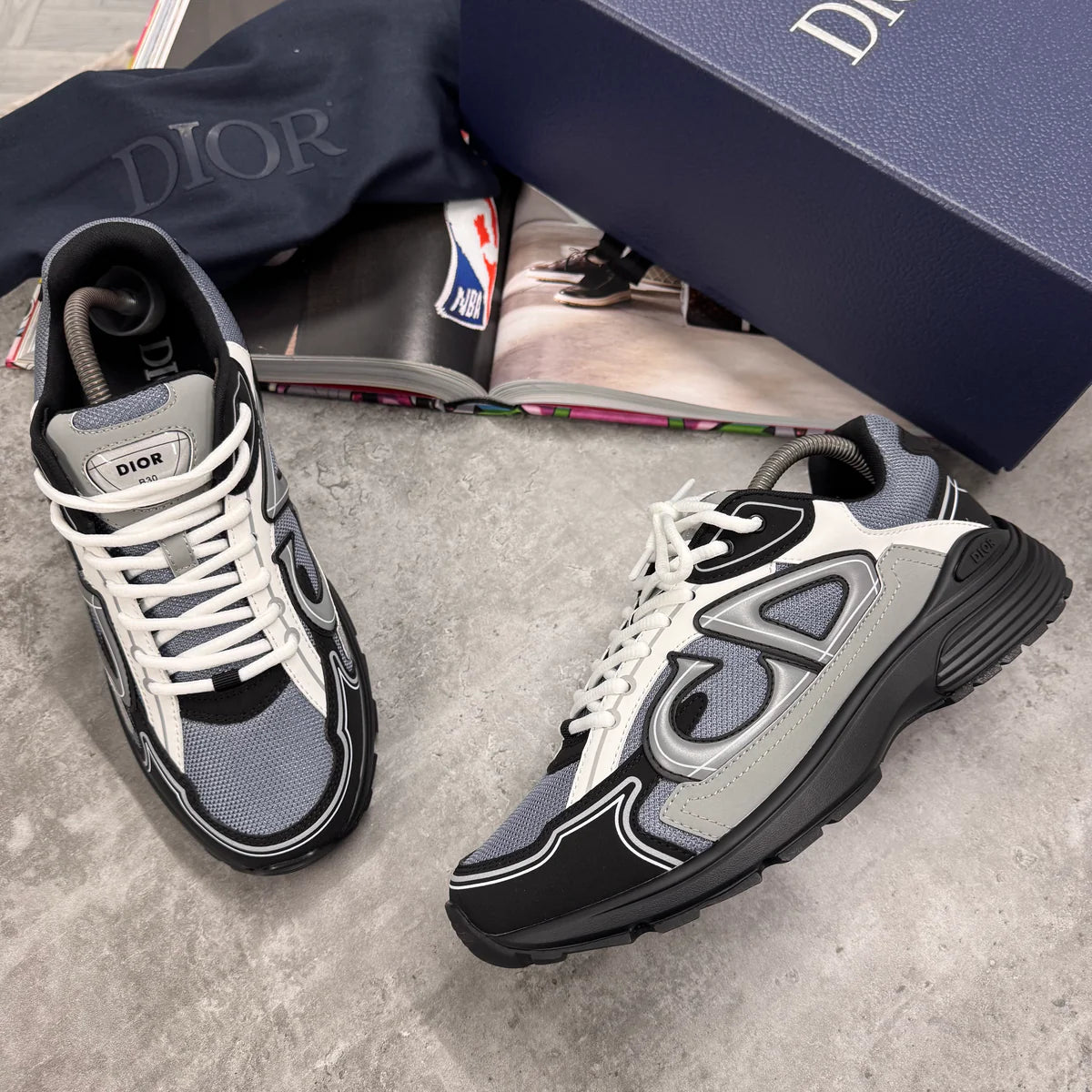 (PRE ORDER) B30 TRAINERS - GREY / BLACK