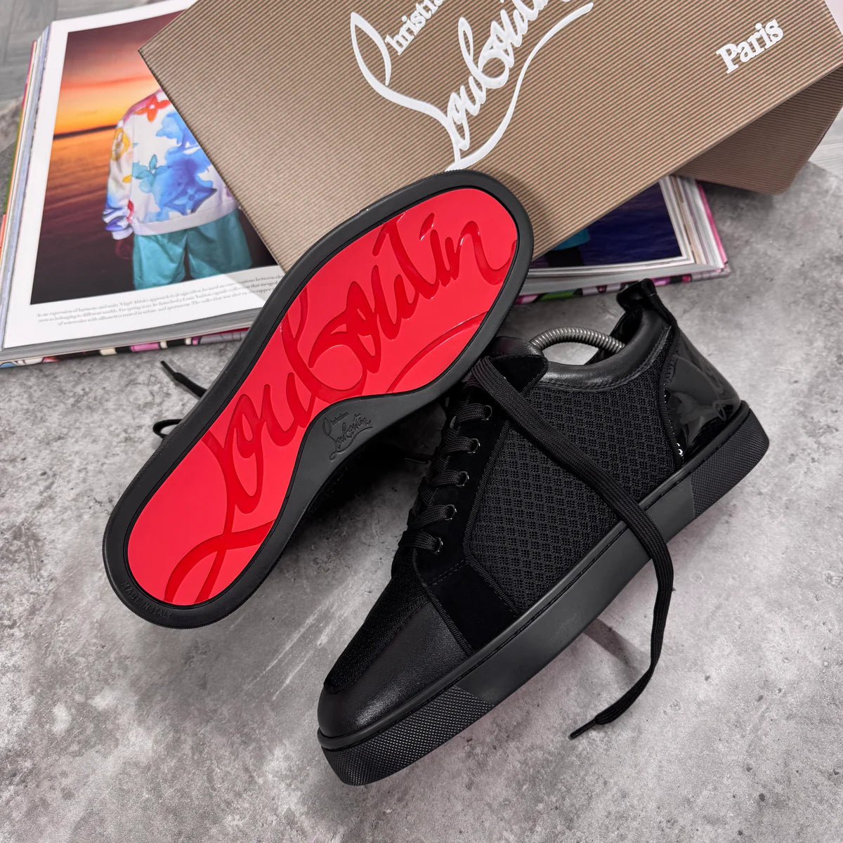 LOUB TRAINERS - BLACK (PRE ORDER)