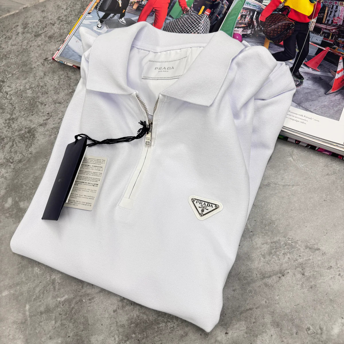 PDA POLO T SHIRT - WHITE