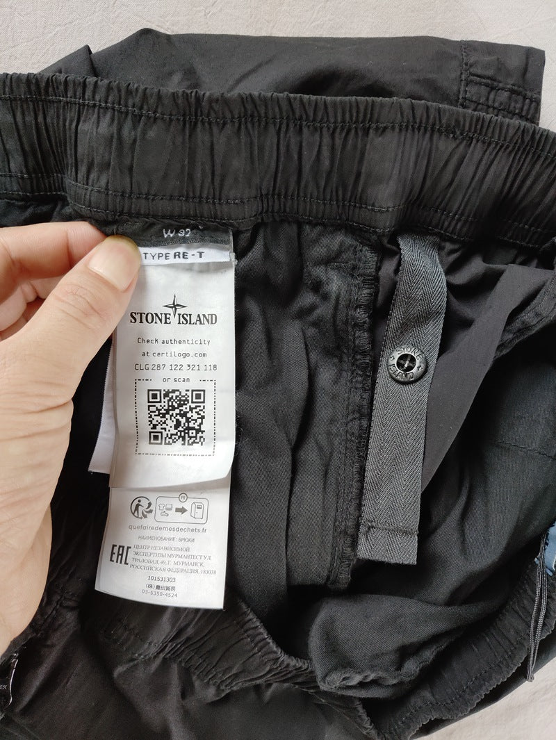 SI PARACADUTE CARGO PANTS - BLACK