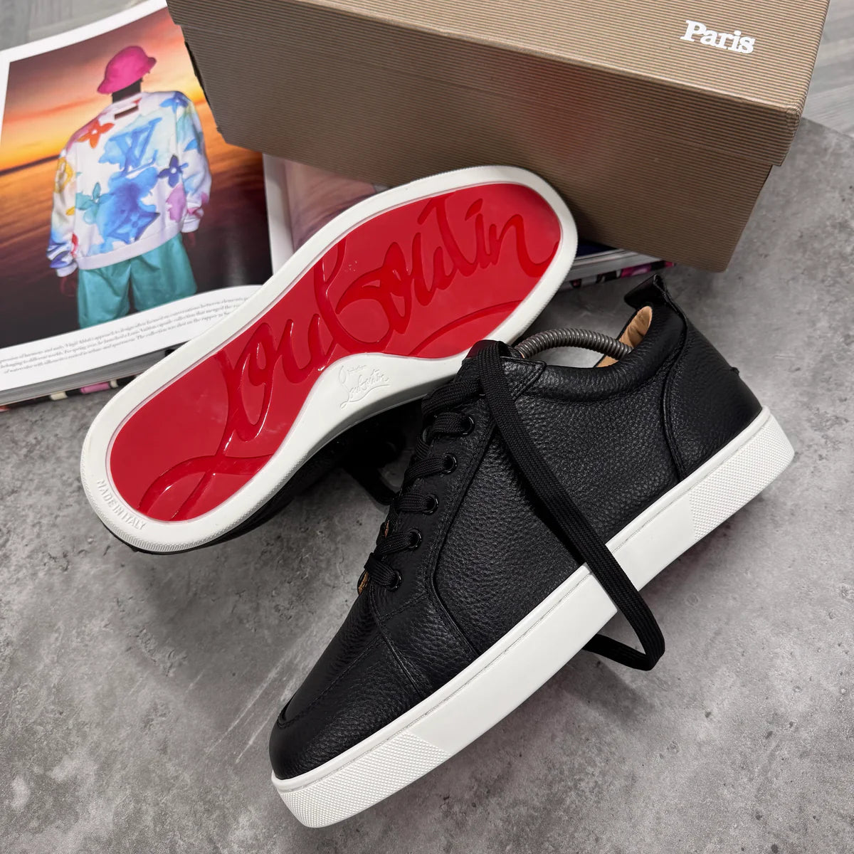LOUB TRAINERS - BLACK / WHITE (PRE ORDER)