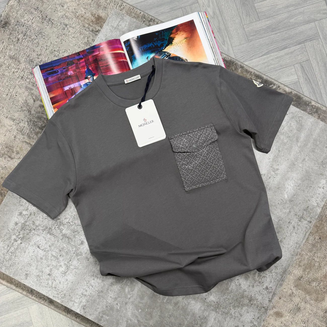 MNCLR POCKET TSHIRT - CHARCOAL