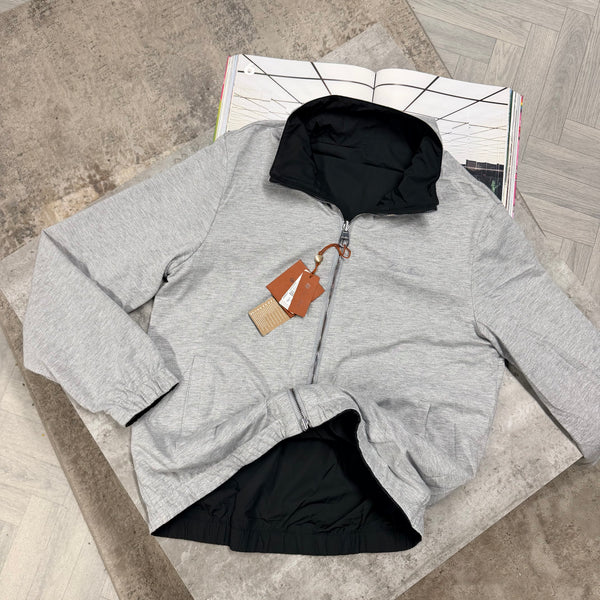 LORO REVERSIBLE JACKET - BLACK/GREY