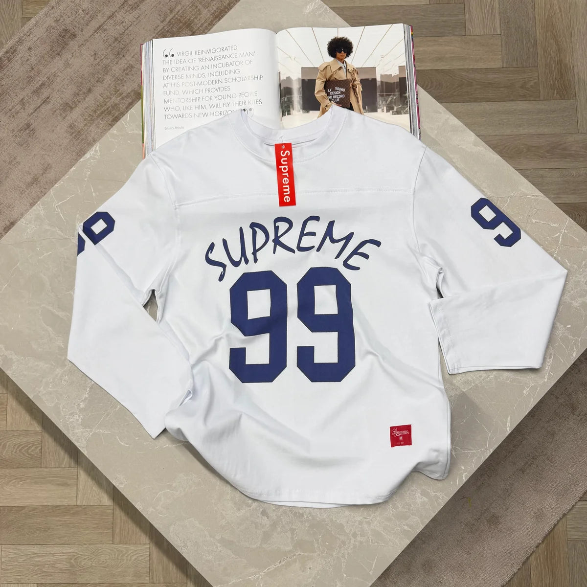 SUP LONG SLEEVE T SHIRT - WHITE