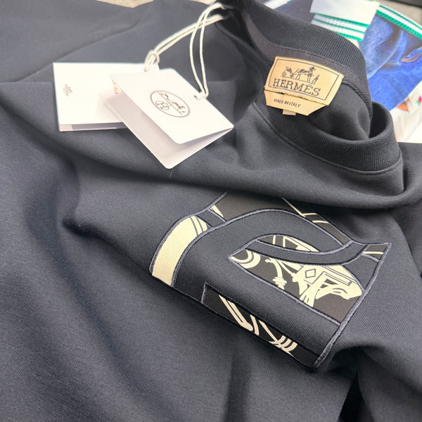 H EX-LIBRIS CREWNECK - NAVY