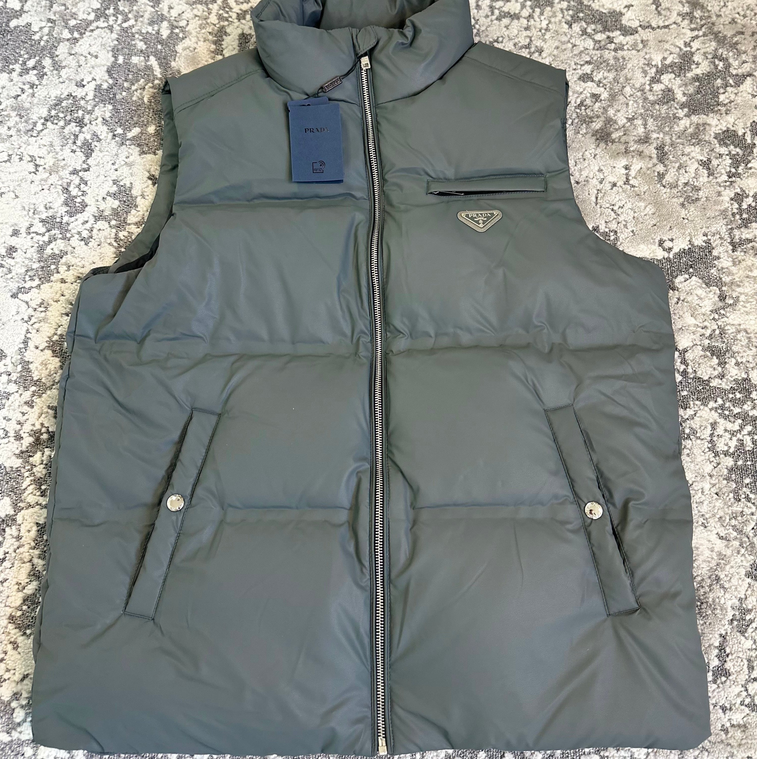 PDA PADDED GILET - GREY