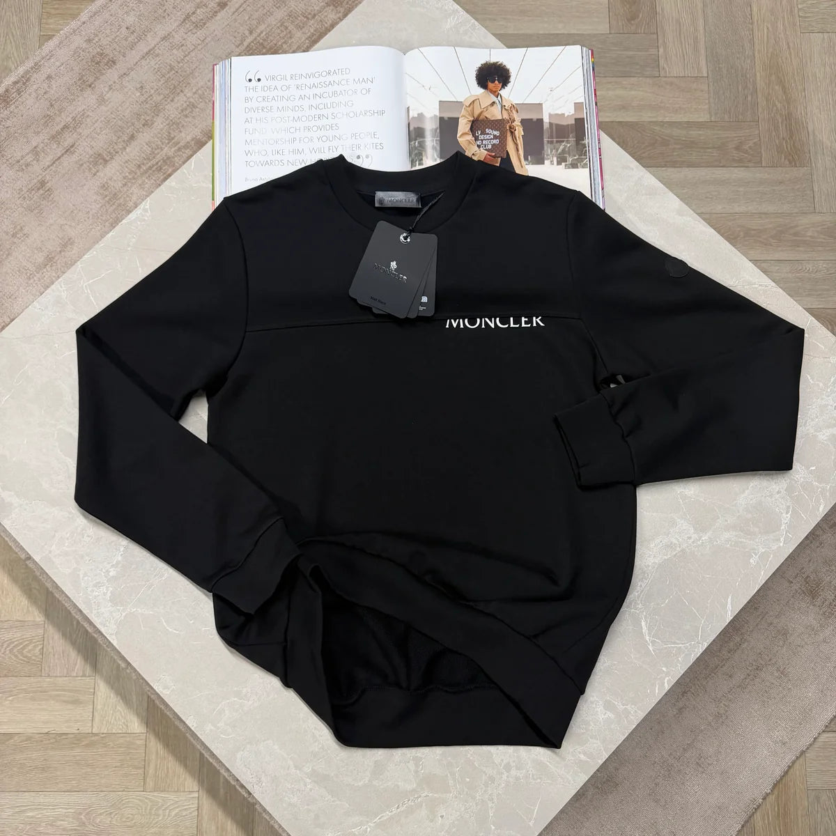 MNCLR CREWNECK JUMPER - BLACK