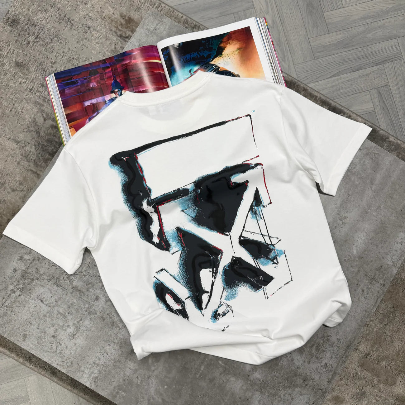 OW 3D SPRAY TSHIRT - WHITE