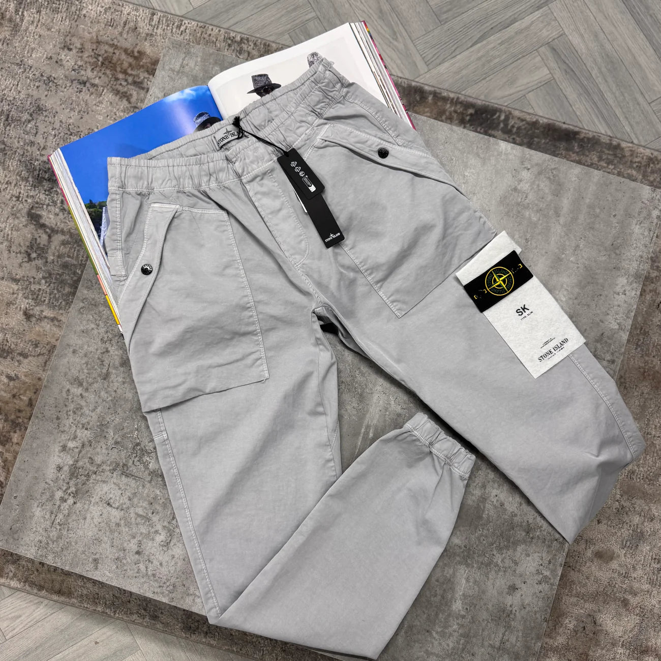 SI BUTTON POCKET CARGOS - GREY