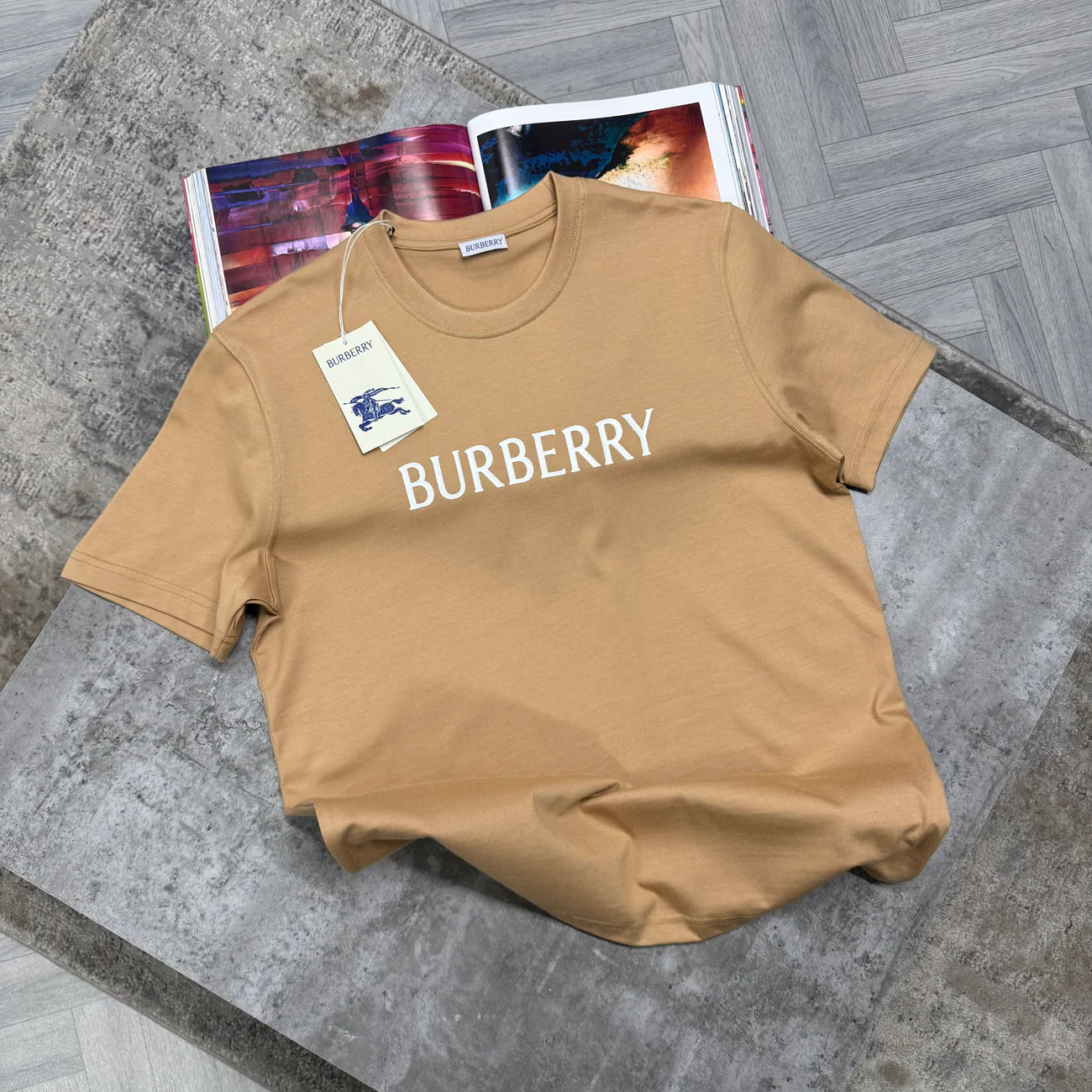 BBR LOGO TSHIRT - BEIGE