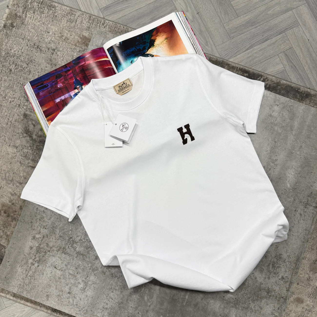 H LOGO TSHIRT - WHITE