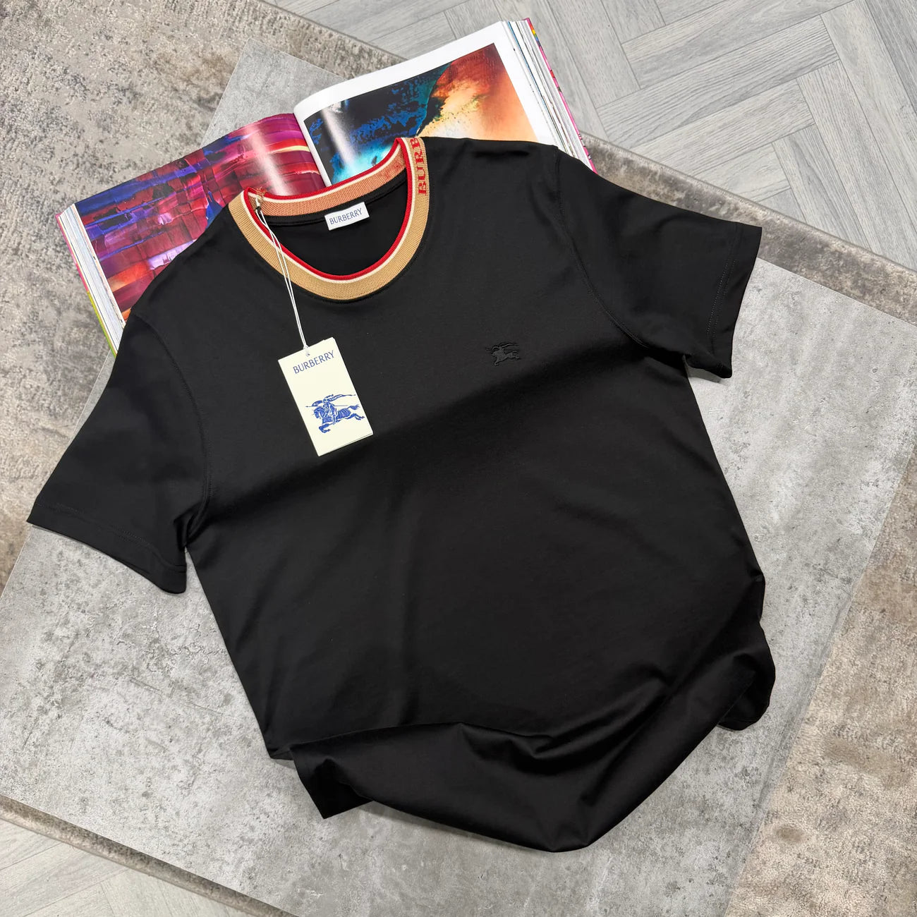 BBR COLLAR TSHIRT - BLACK