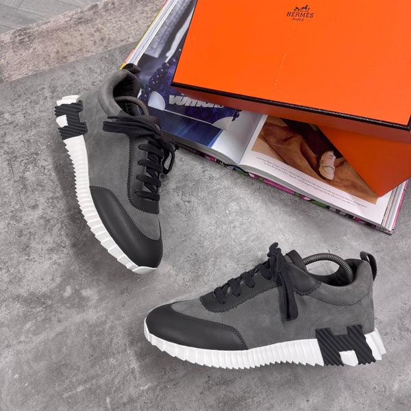 H SUEDE TRAINER - GREY