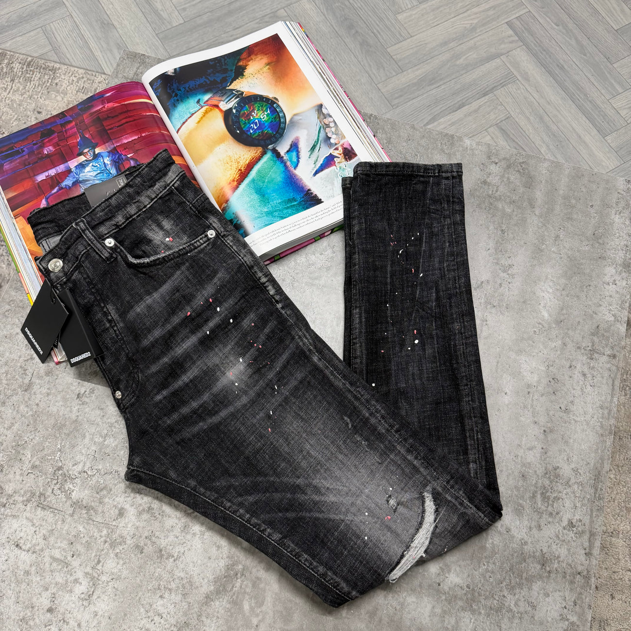DSQ JEANS - BLACK