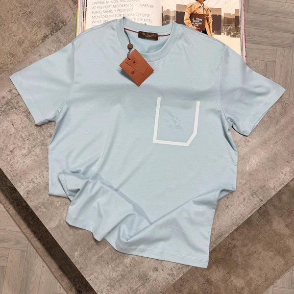 LORO POCKET T SHIRT - SKY BLUE