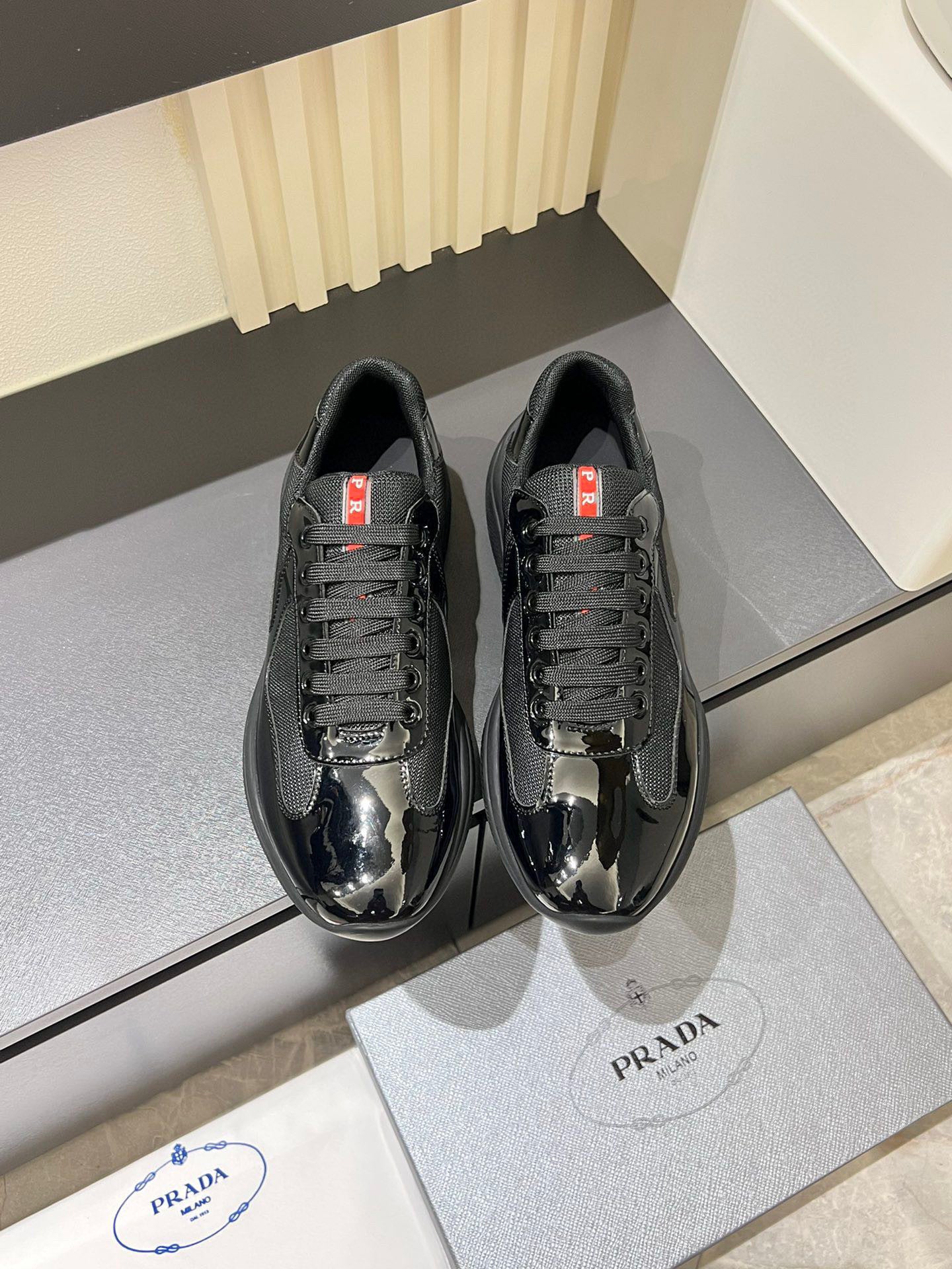 PDA AMERICA'S CUP SNEAKERS - BLACK