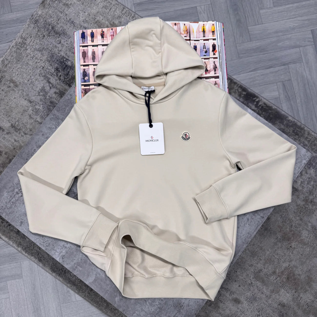 MNCLR LOGO HOODIE - BEIGE