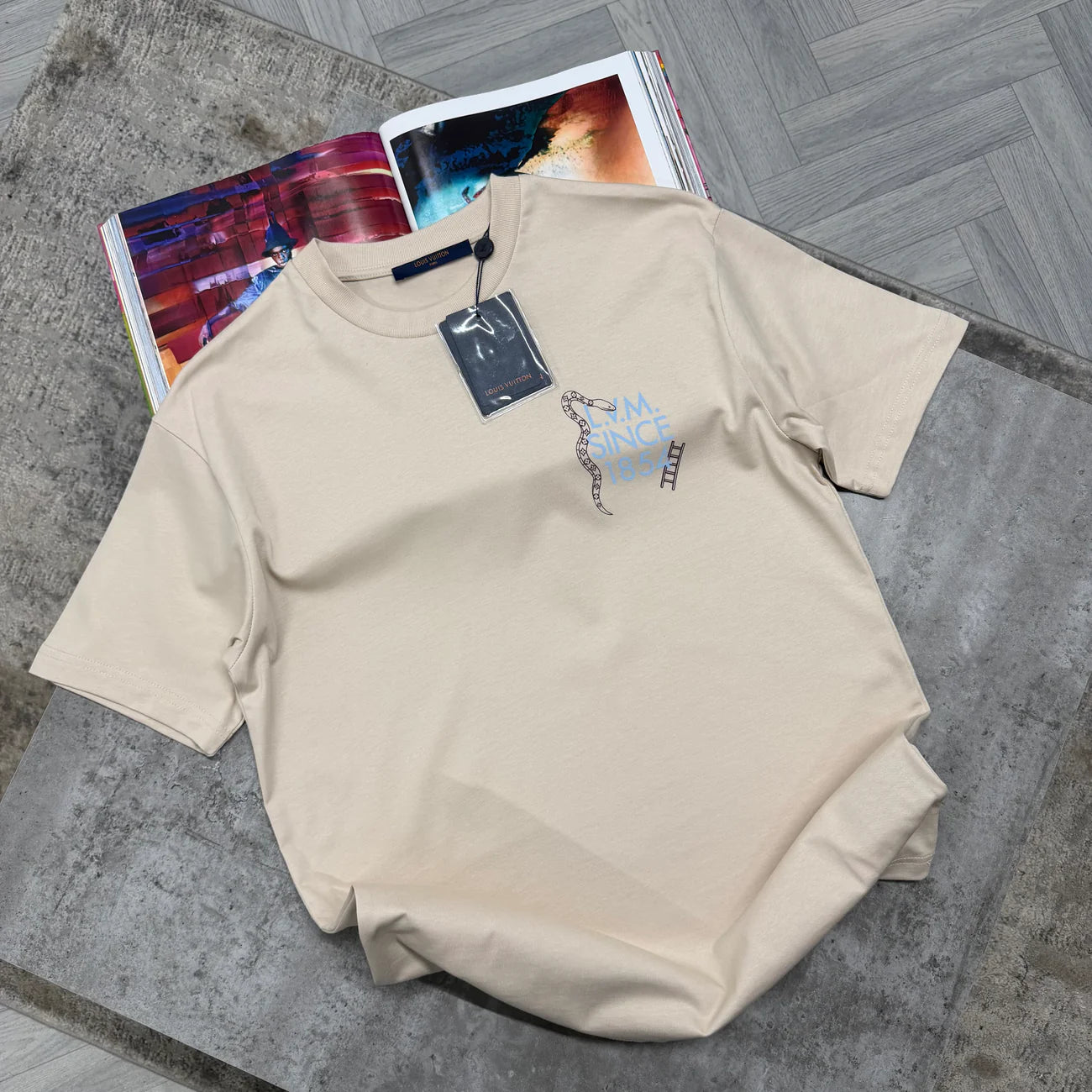 LVE PRINTED TSHIRT - BEIGE