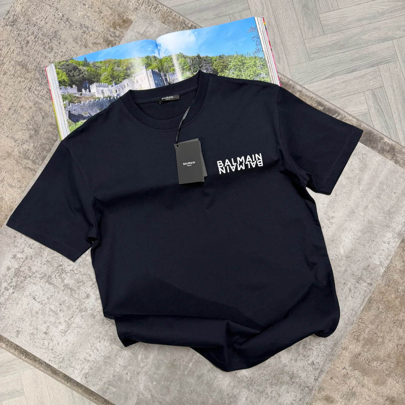 BLM DOUBLE LOGO TSHIRT - NAVY