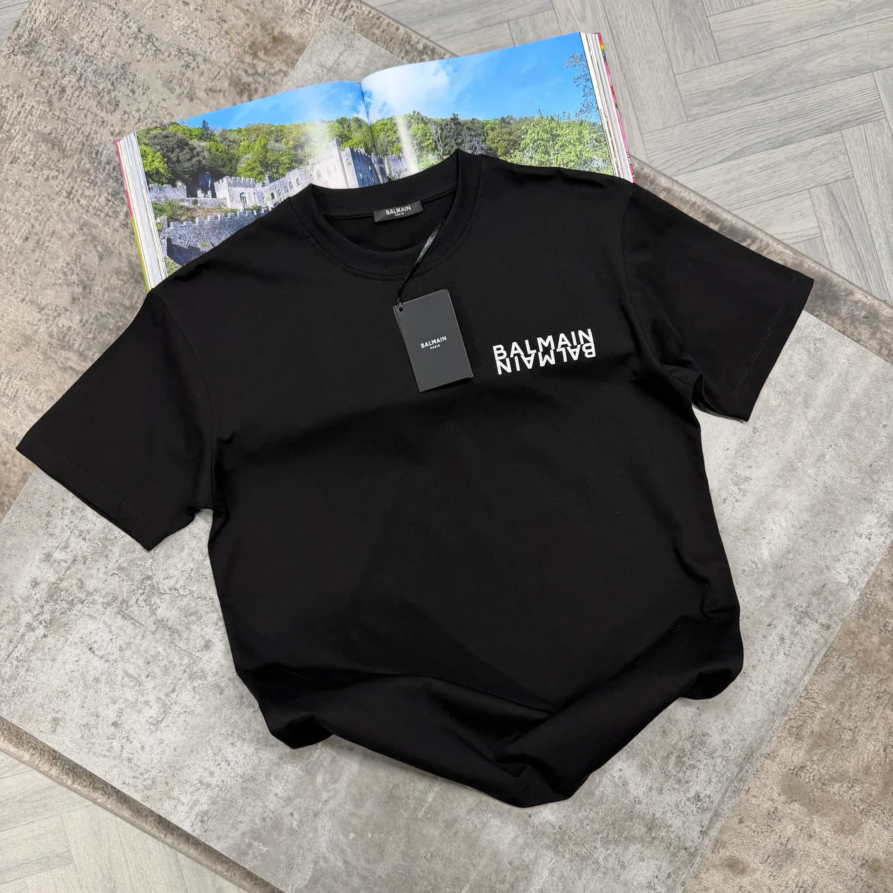 BLM DOUBLE LOGO T SHIRT - BLACK