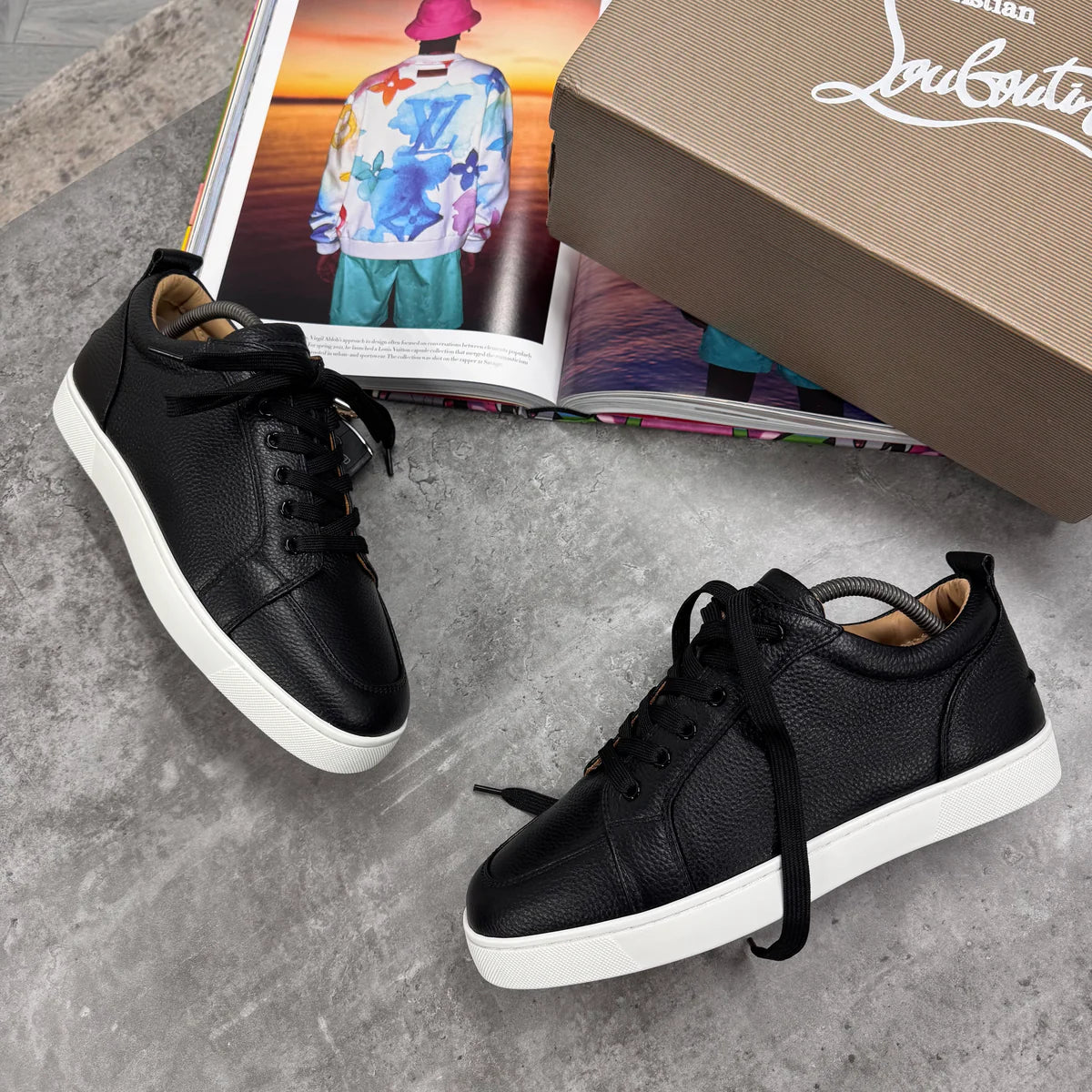 LOUB TRAINERS - BLACK / WHITE (PRE ORDER)