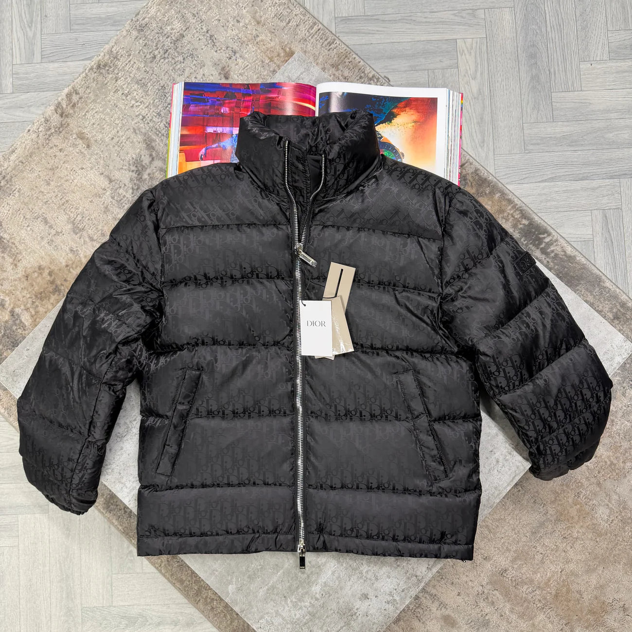 CD OBLIQUE COAT - BLACK