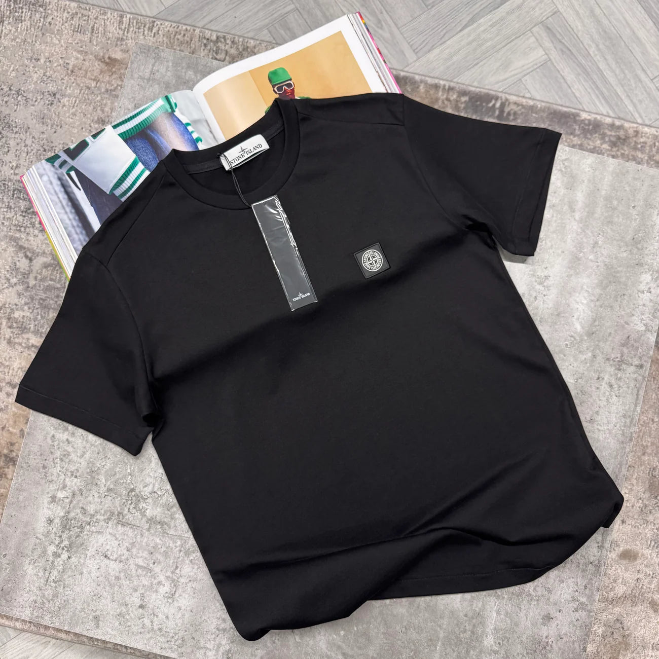 SI SQUARE LOGO TSHIRT - BLACK