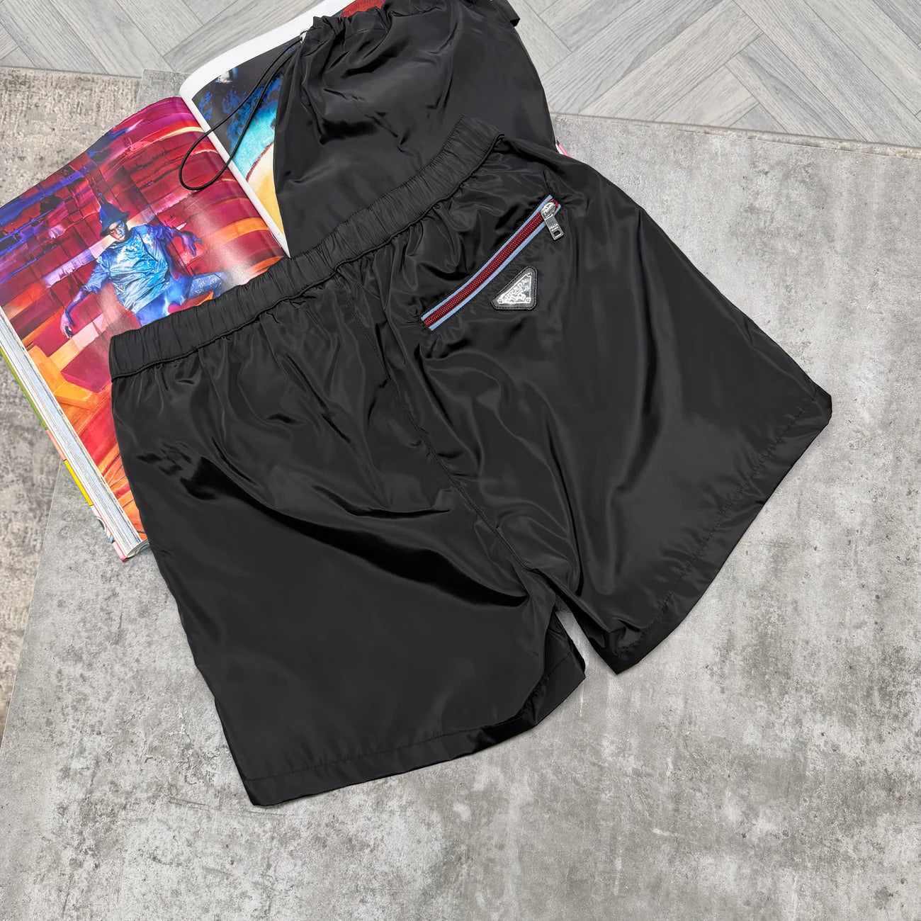 PDA SWIM SHORTS - BLACK
