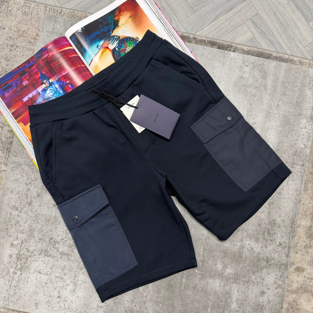 PDA COTTON CARGO SHORTS - NAVY