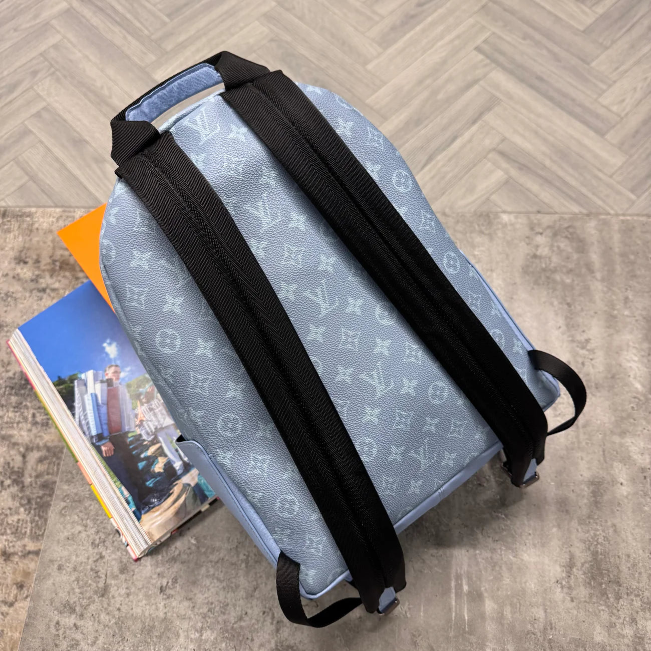 (PRE ORDER) LVE MONOGRAM BACKPACK - SKY BLUE