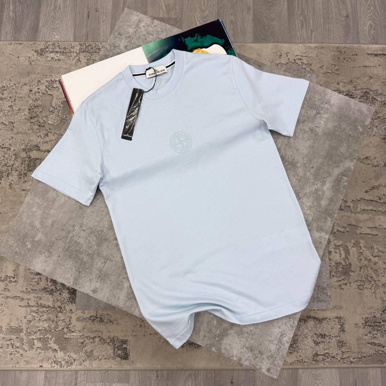 SI CENTRE COMPASS T SHIRT - SKY BLUE