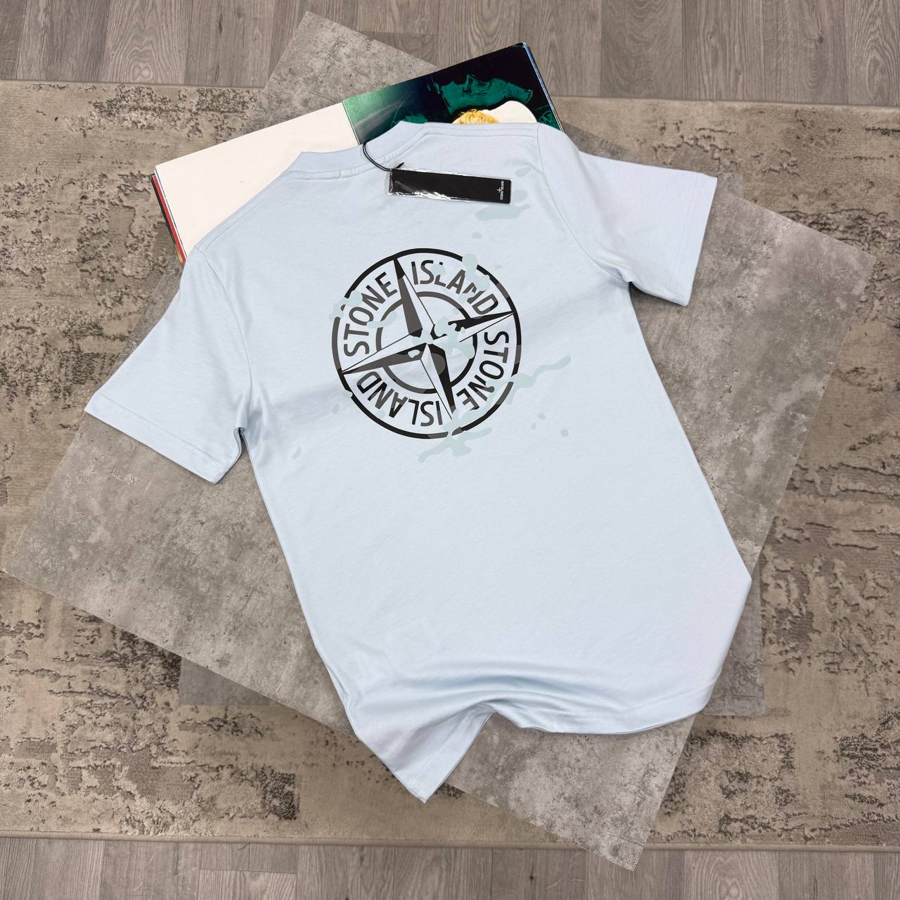 SI CENTRE COMPASS T SHIRT - SKY BLUE