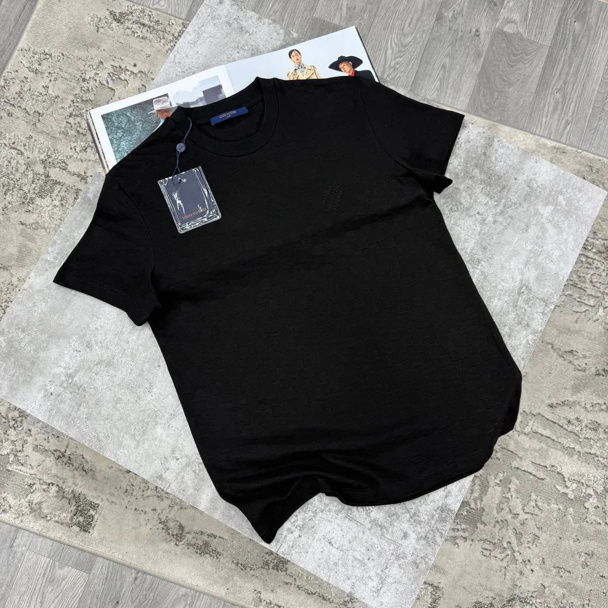 LVE DAMIER T SHIRT - BLACK