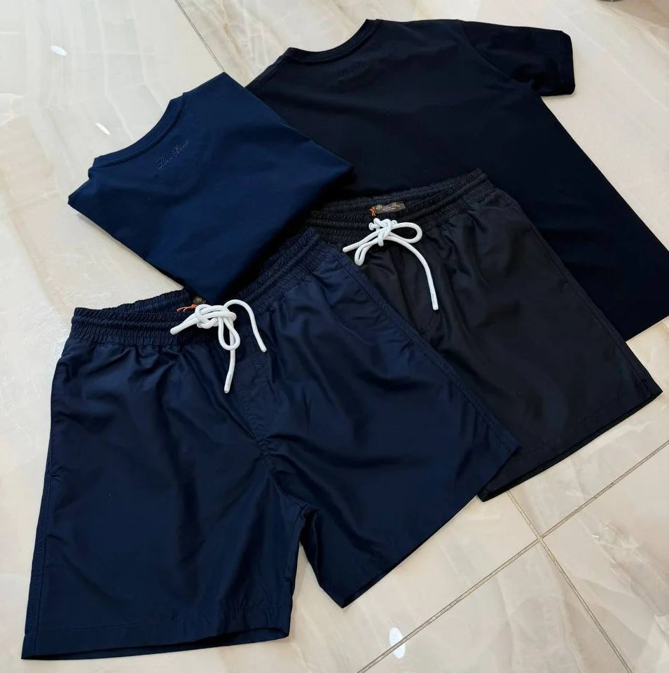 LORO PLAIN SWIM SHORTS - NAVY