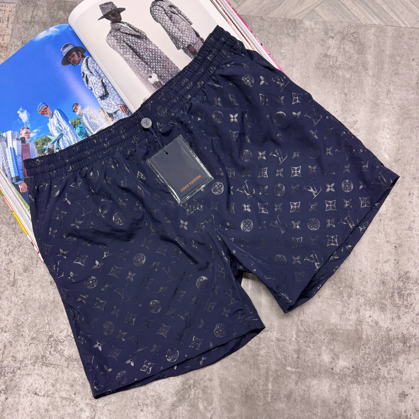 LVE MONOGRAM SWIMS - NAVY