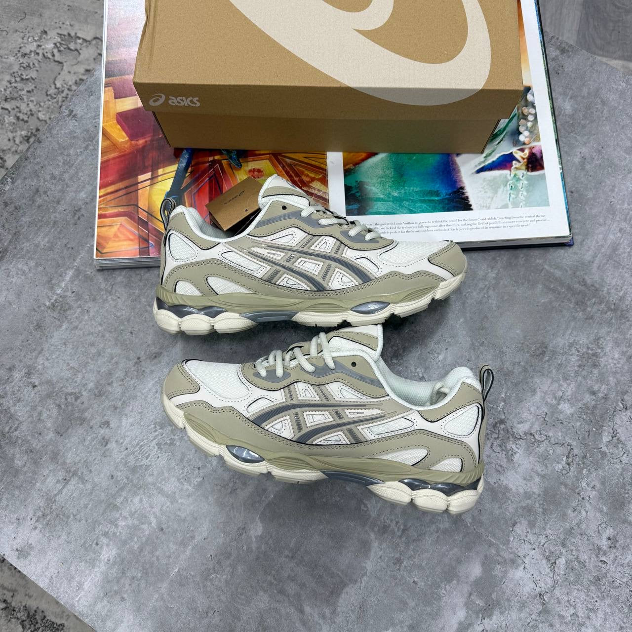 ACS GEL TRAINERS - BEIGE / GREY
