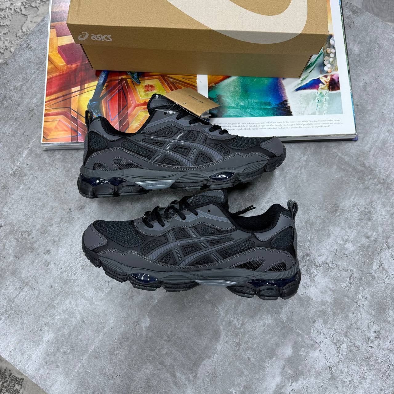 ACS GEL TRAINERS - BLACK/GRAPHITE GREY