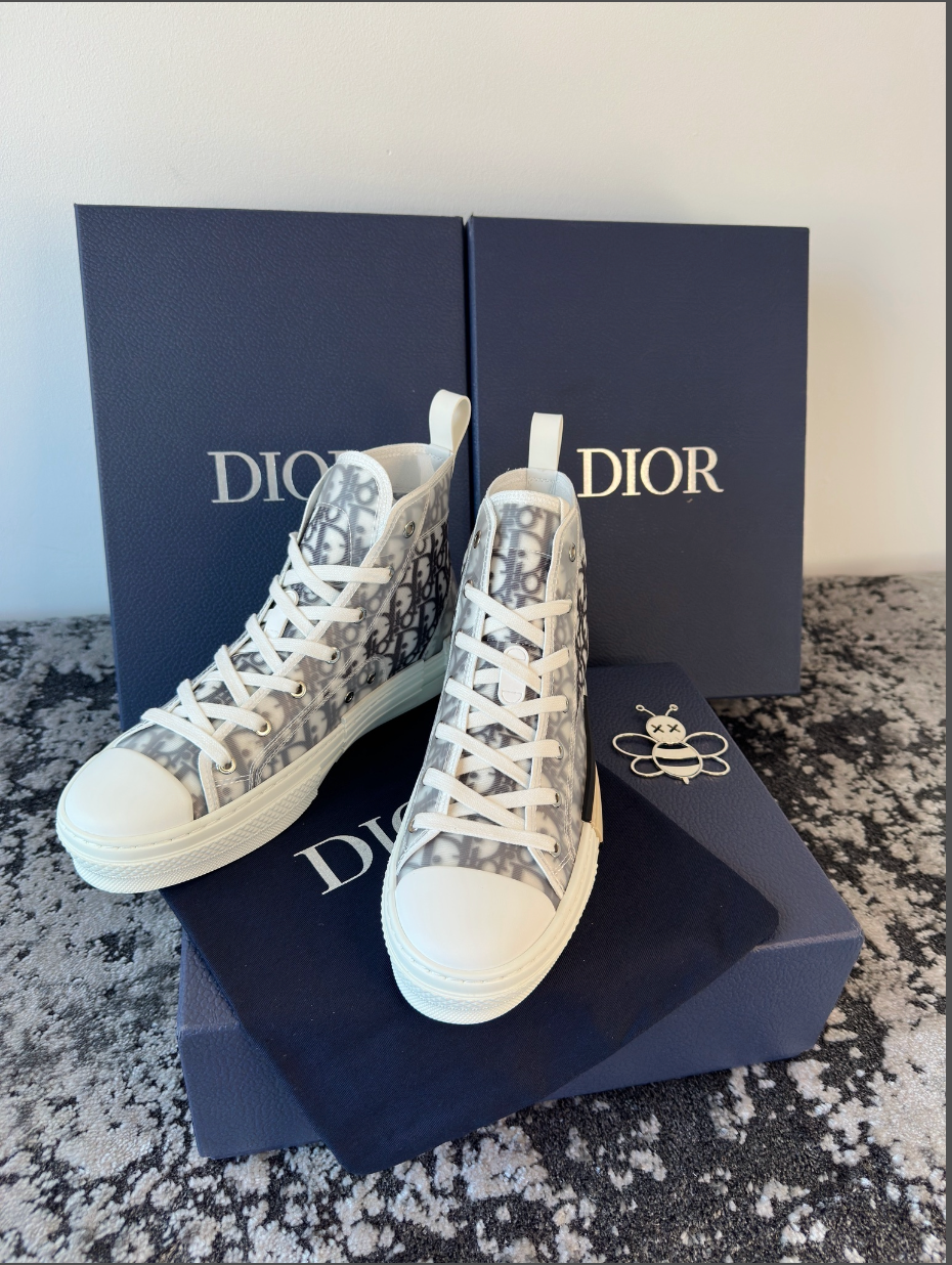 CD B23 HIGH-TOPS - GREY / WHITE