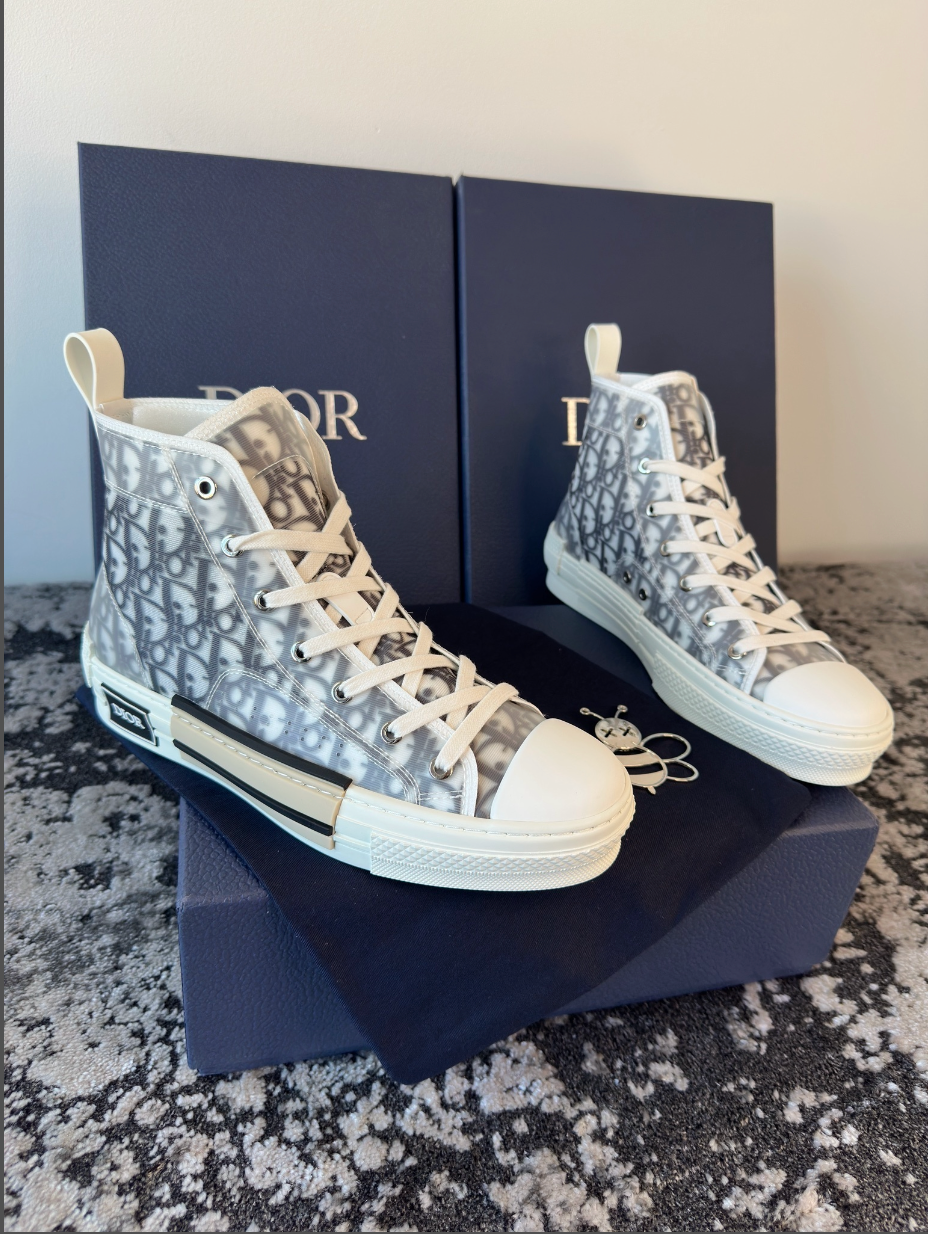CD B23 HIGH-TOPS - GREY / WHITE