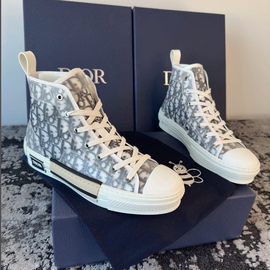 CD B23 HIGH-TOPS - GREY / WHITE