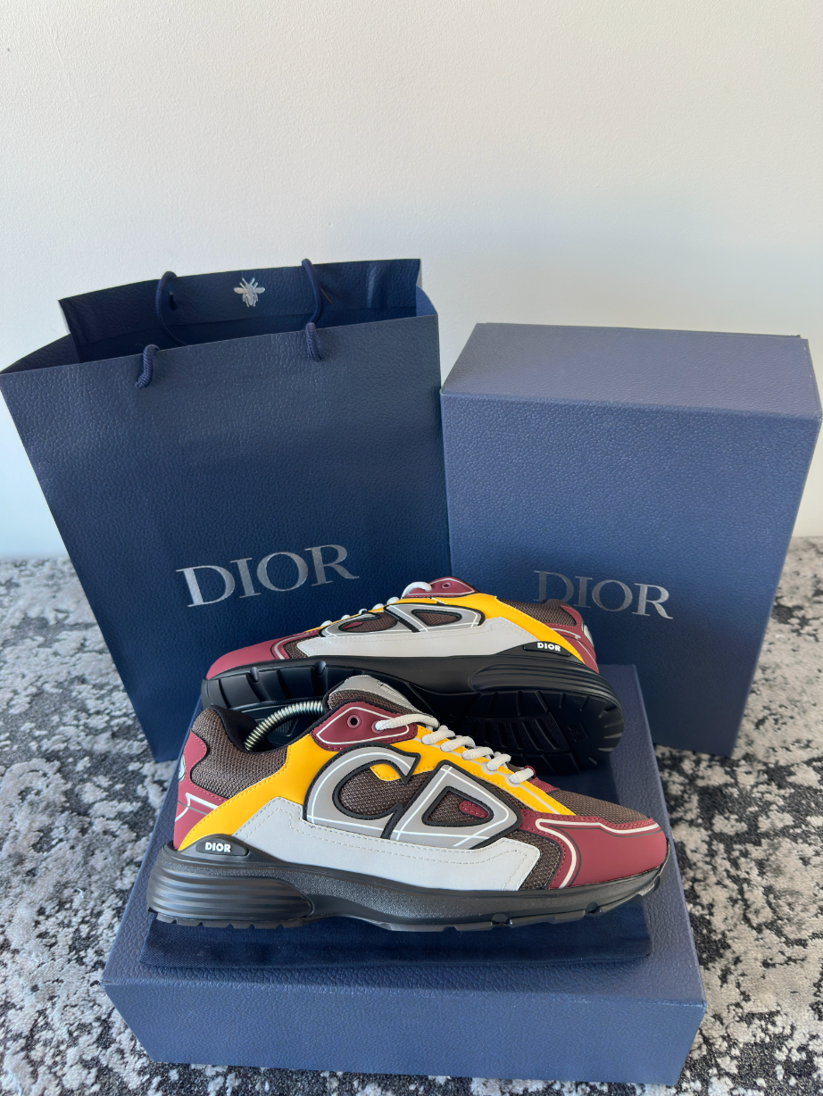 B30 TRAINER - BURGUNDY/YELLOW/GREY