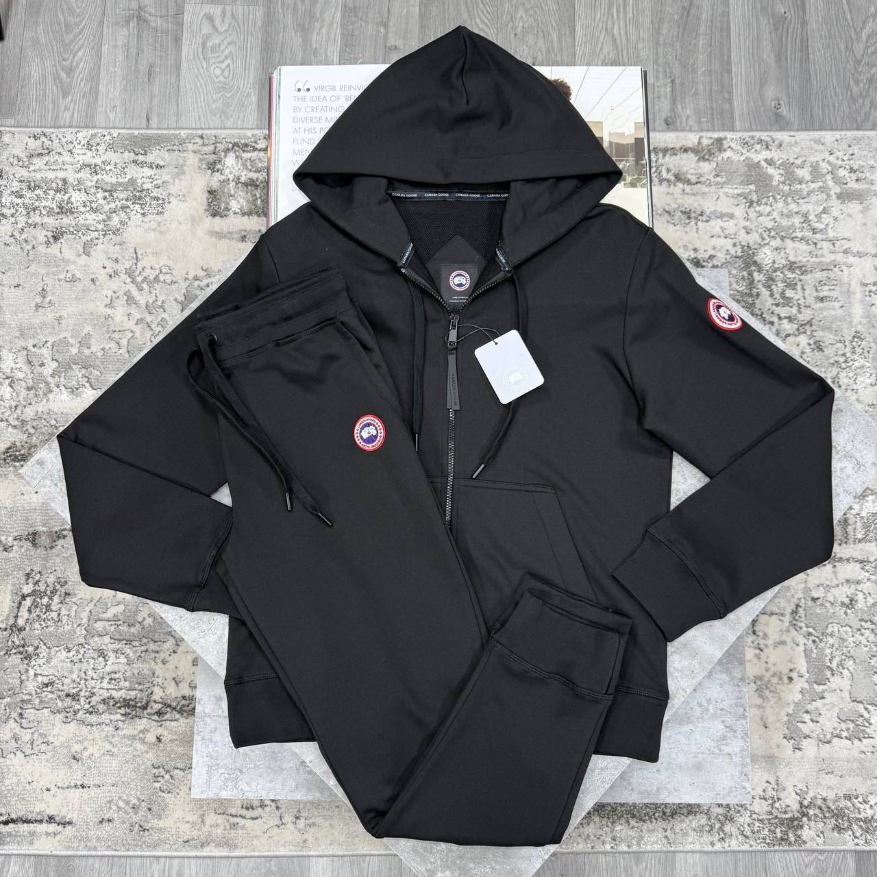 CG HURON FULL ZIP RED BADGE TRACKSUIT - BLACK