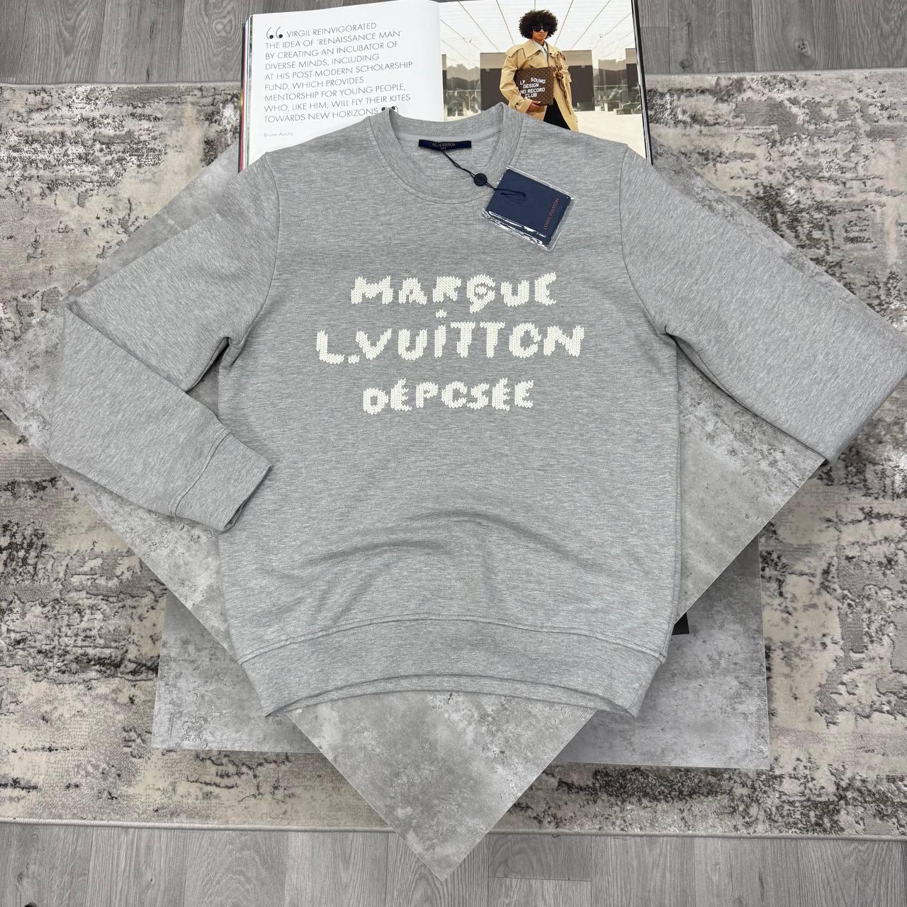 LVE EMBROIDERED SIGNATURE JUMPERS - GREY