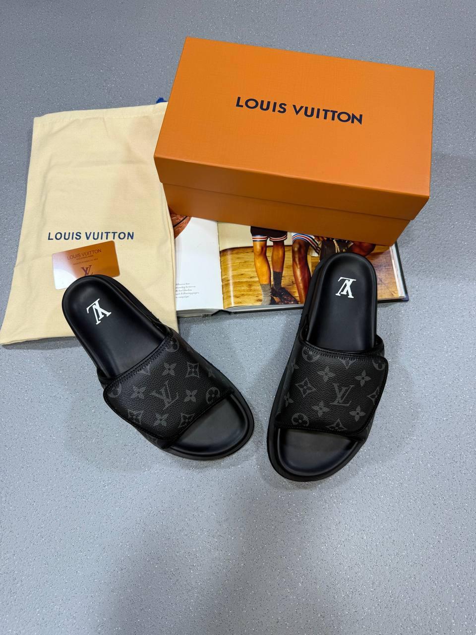 LVE MONOGRAM MIAMI MULE - BLACK