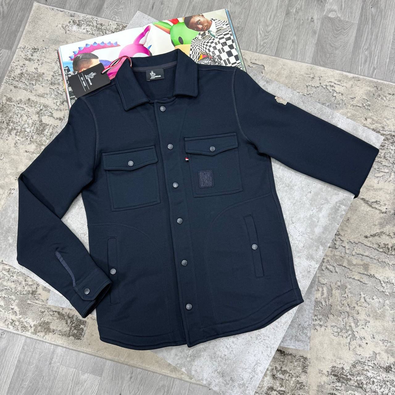 MNCLR FLEECE SHIRT JACKET - NAVY