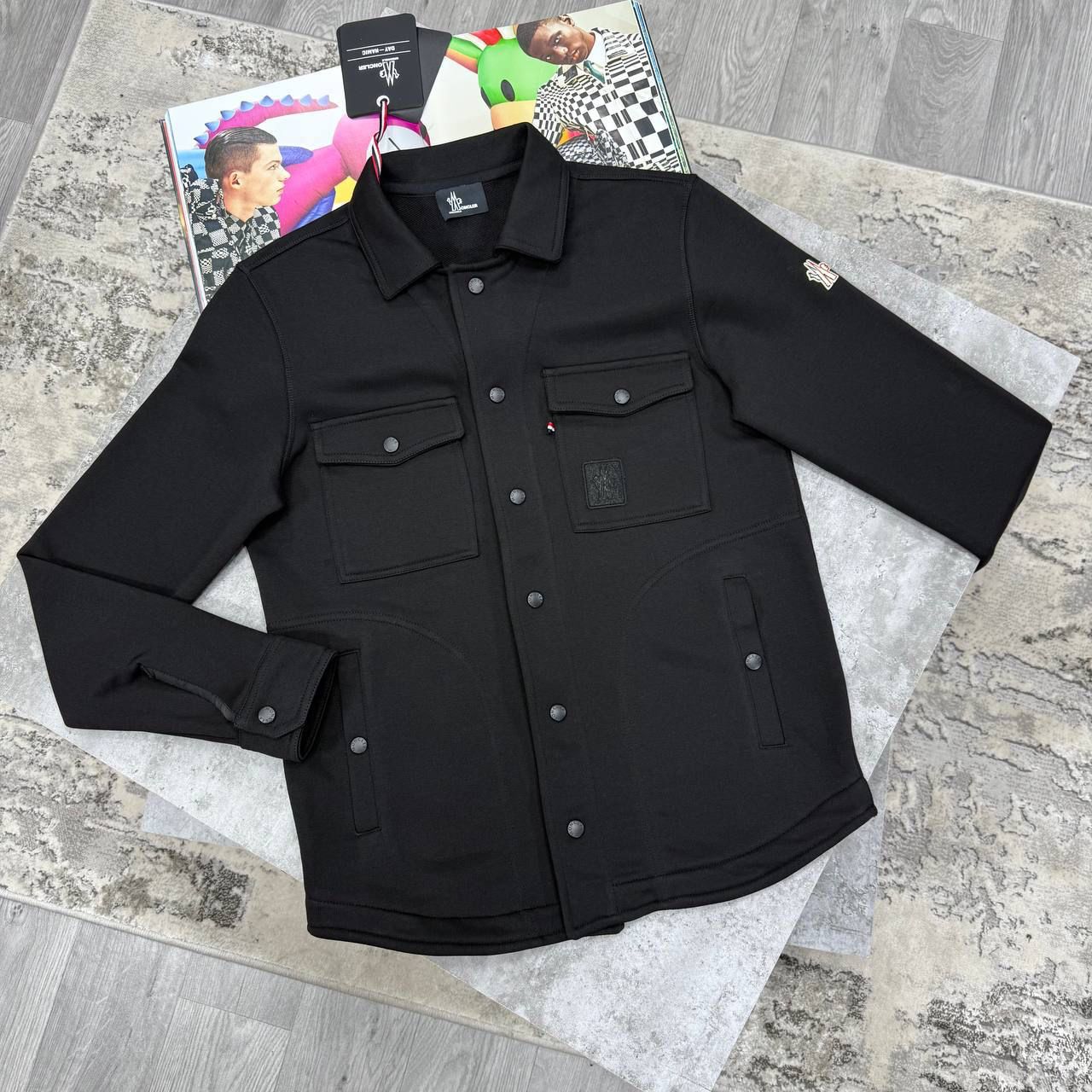 MNCLR FLEECE SHIRT JACKET - BLACK